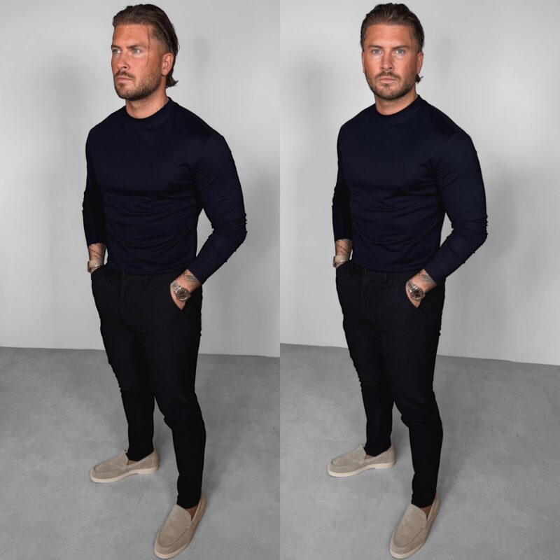 Longsleeve Glans Shirt - Navy