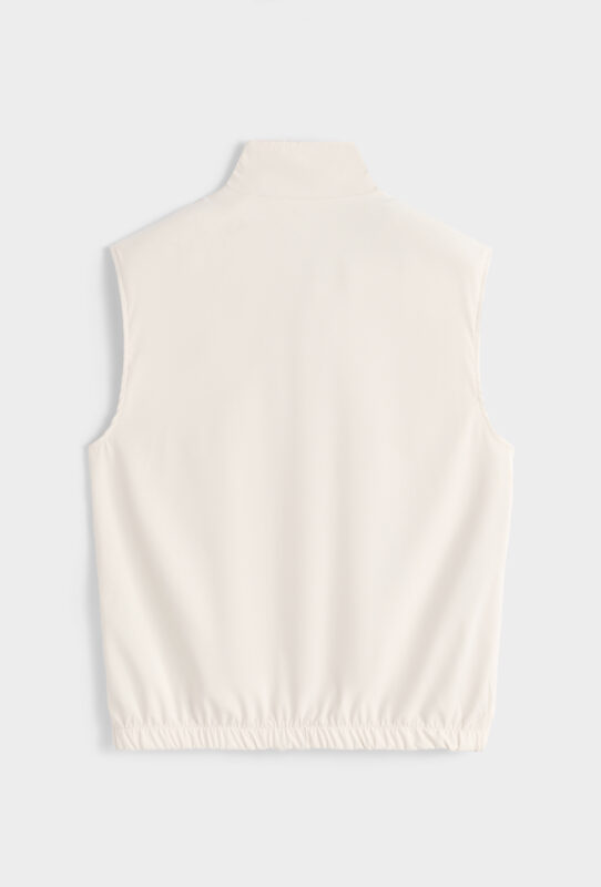 Linnen Reversible Bodywarmer - Beige