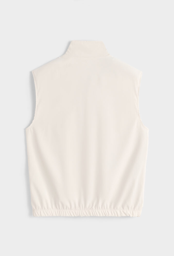 Linnen Reversible Bodywarmer - Beige