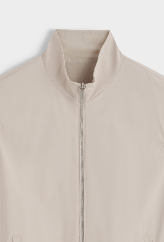 Linnen Reversible Bodywarmer - Taupe