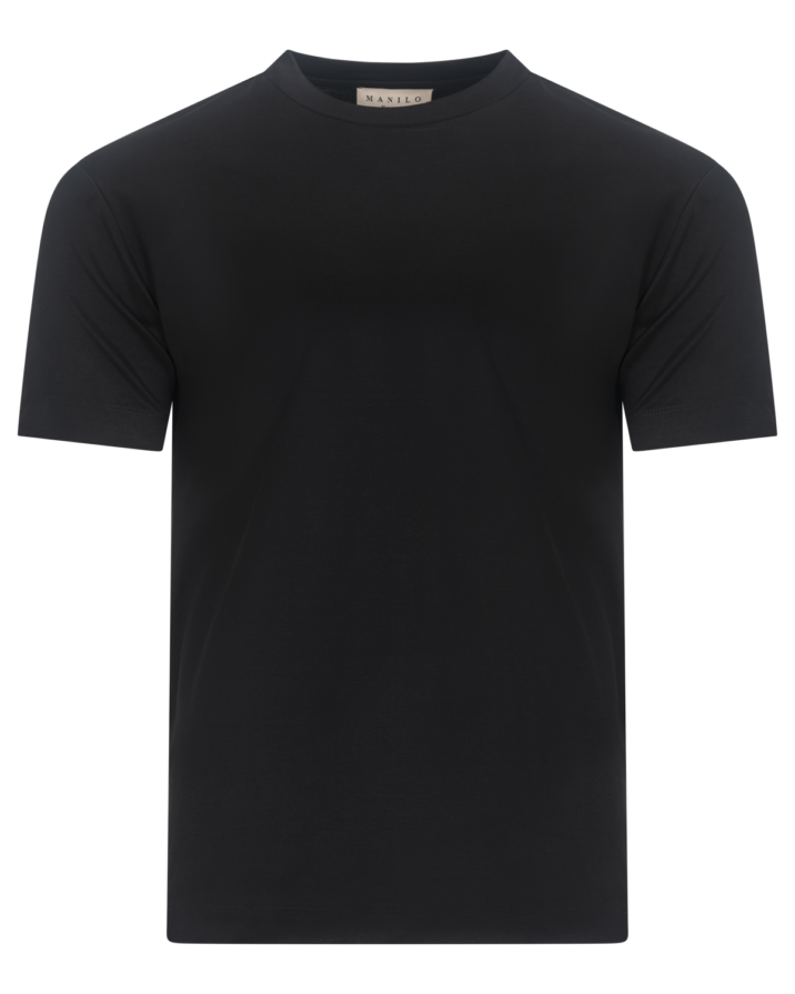 Double Mercerized Glans T-shirt - Black