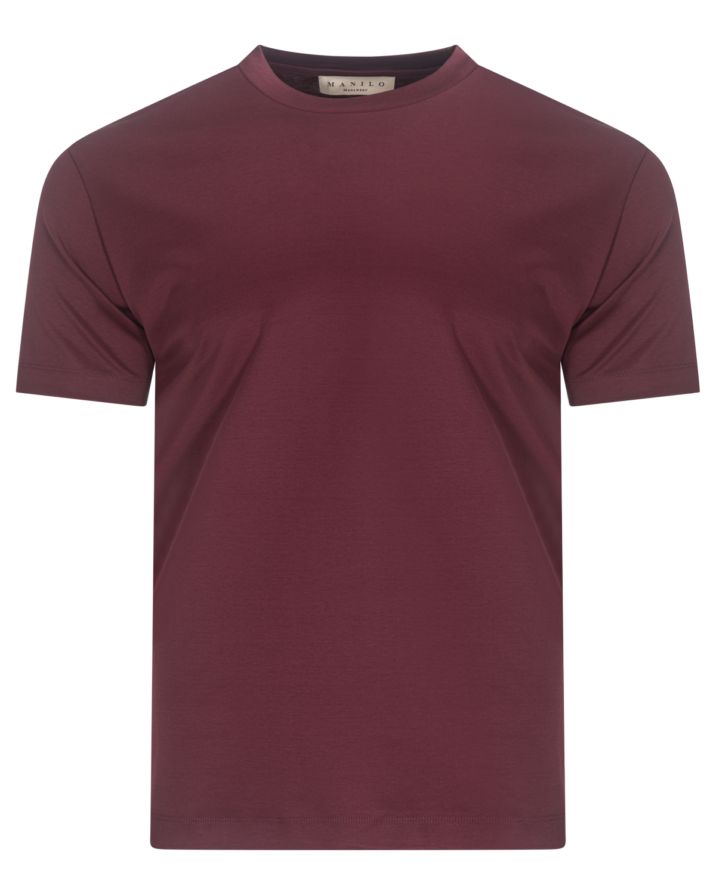Double Mercerized Glans T-shirt - Burgundy