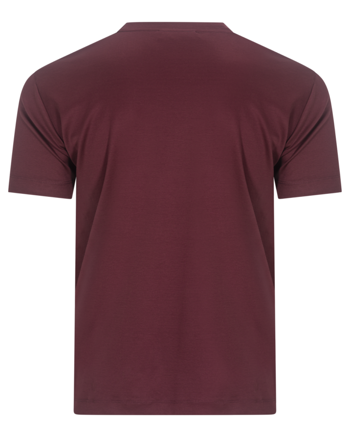 Double Mercerized Glans T-shirt - Burgundy