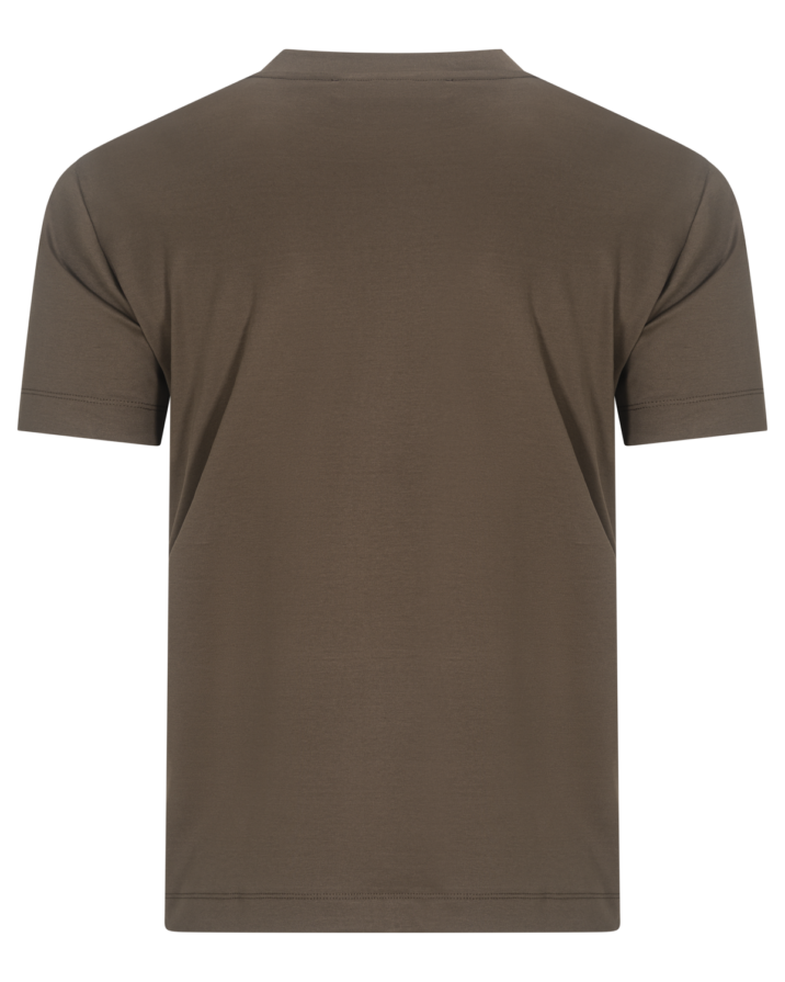 Double Mercerized Glans T-shirt - Coffee