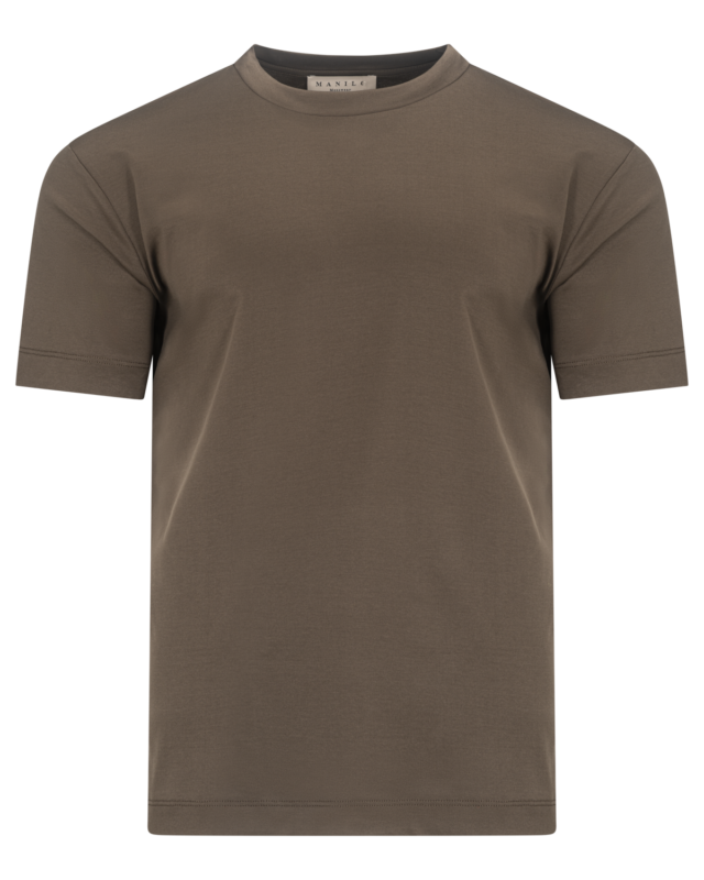 Double Mercerized Glans T-shirt - Coffee