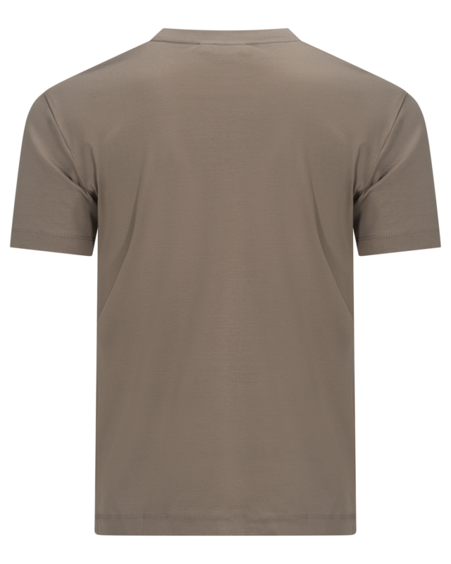 Double Mercerized Glans T-shirt - Taupe