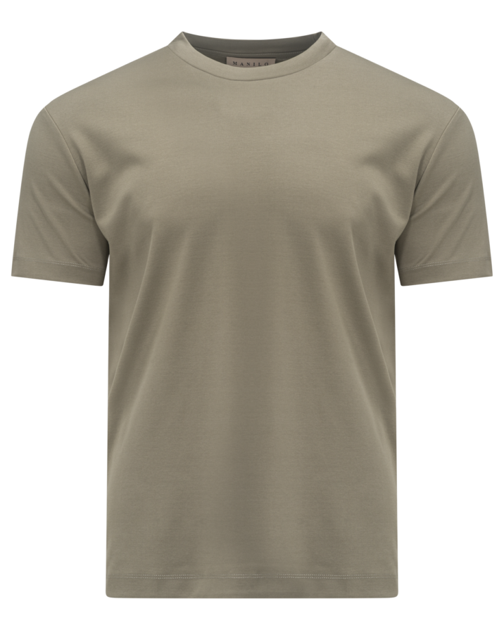 Double Mercerized Glans T-shirt - Light Green