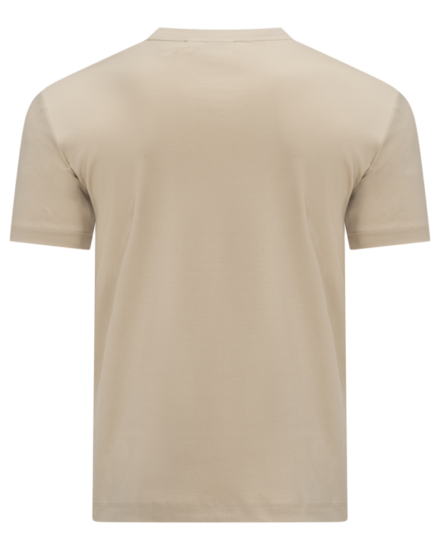 Double Mercerized Glans T-shirt - Beige
