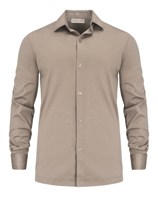 Premium Manilo Double Mercerized Blouse - Taupe