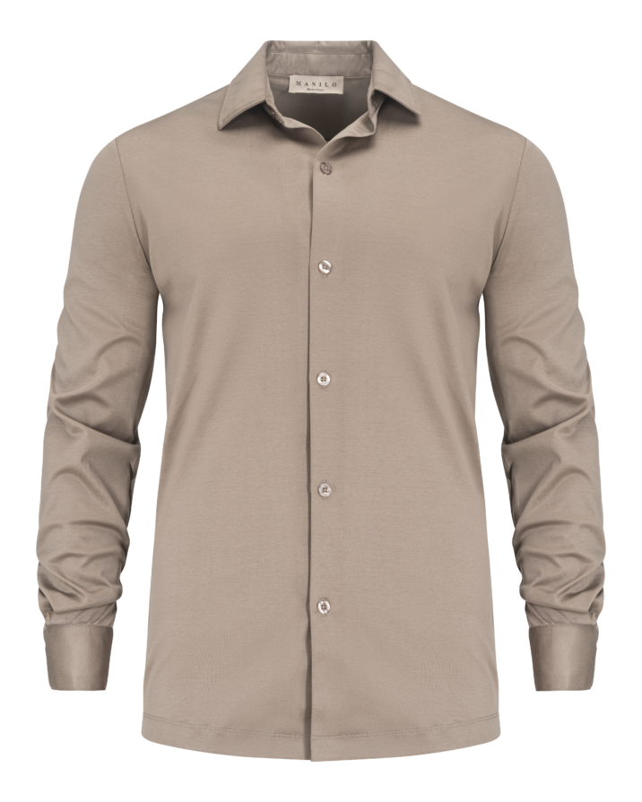 Premium Manilo Double Mercerized Blouse - Taupe