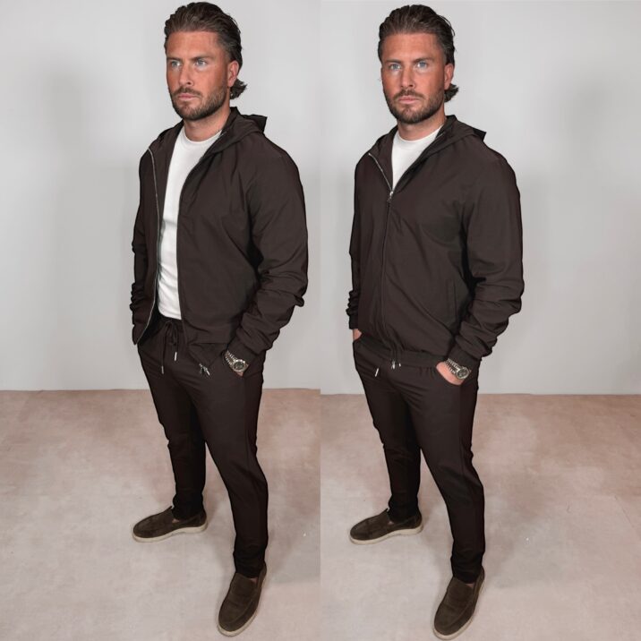 Manilo Hoody Tech suit - Choco