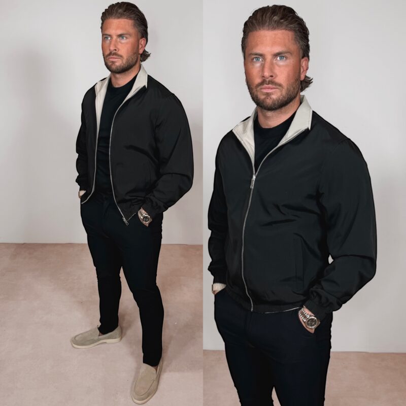 The New Reversible jacket - Black/Beige