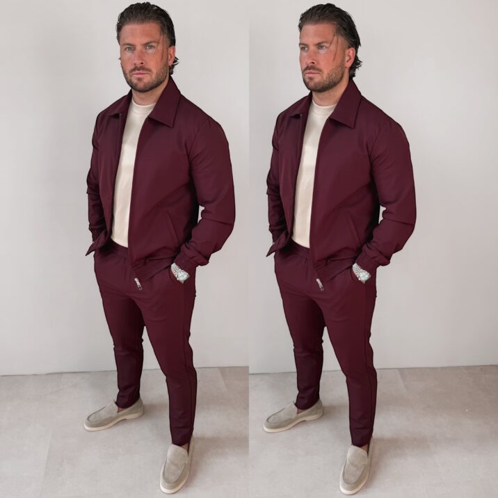 Premium Manilo Tech Suit - Bordeaux