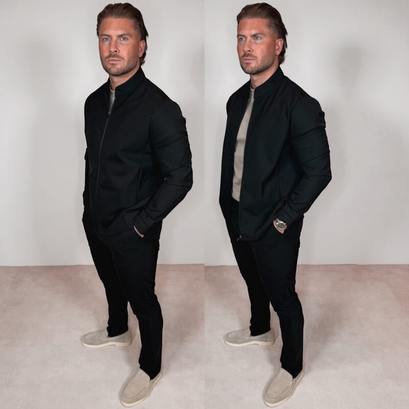 Premium Manilo Tech Suit Classic- Black