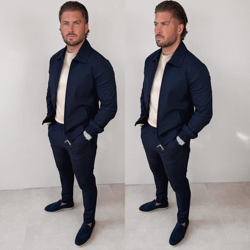 Premium Manilo Tech Suit - Navy