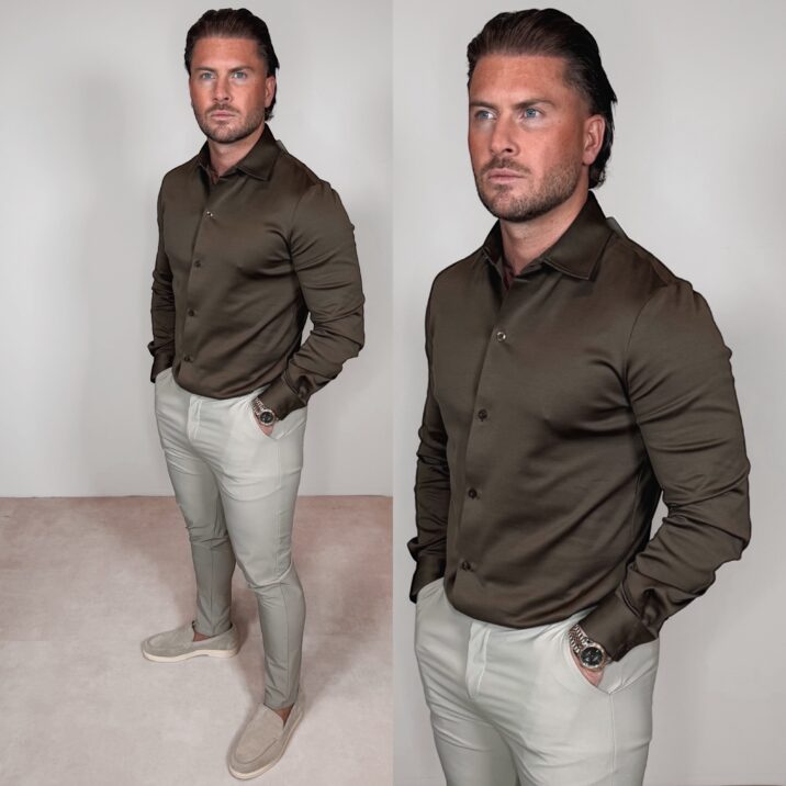 Premium Manilo Double Mercerized Blouse - Choco