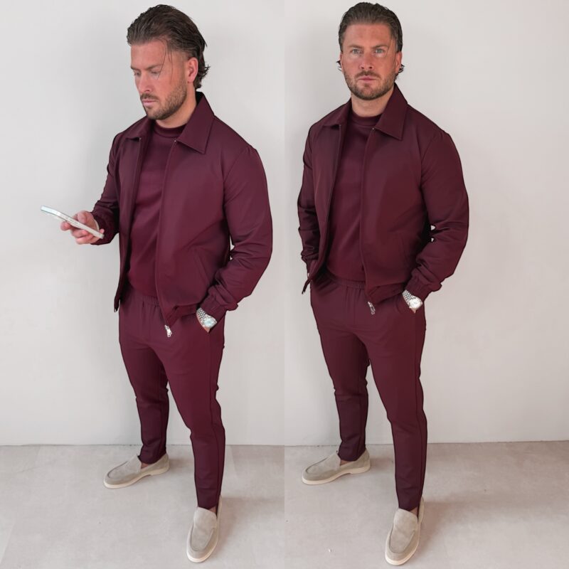Premium Manilo Tech Suit - Bordeaux