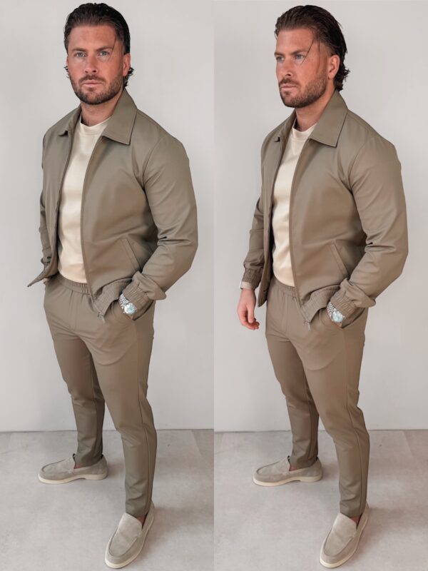 Premium Manilo Tech Suit - Taupe