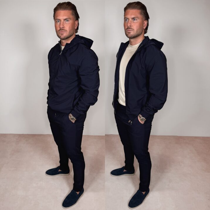 Manilo Hoody Tech suit - Navy