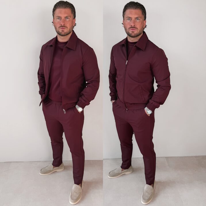 Premium Manilo Tech Suit - Bordeaux