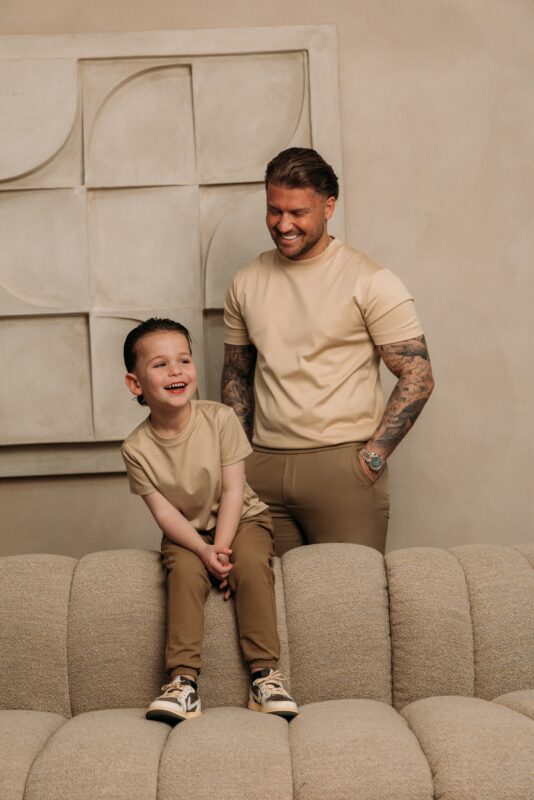 Manilo Kids - Premium Double mercerized T-shirt - Beige