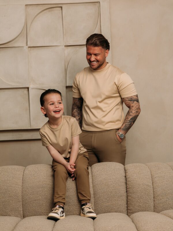 Manilo Kids - Premium Double mercerized T-shirt - Beige