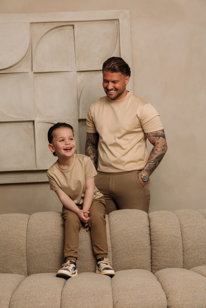 Manilo Kids - Premium Double mercerized T-shirt - Beige