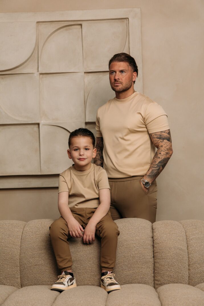 Manilo Kids - Premium Double mercerized T-shirt - Beige