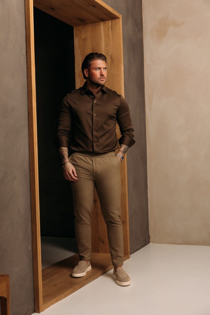 Premium Manilo Double Mercerized Blouse - Choco