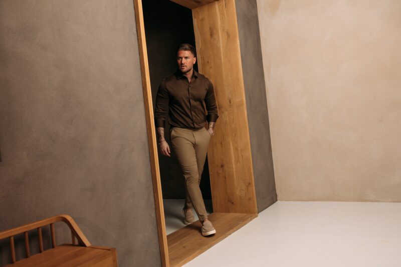 Premium Manilo Double Mercerized Blouse - Choco