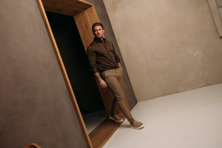 Premium Manilo Double Mercerized Blouse - Choco