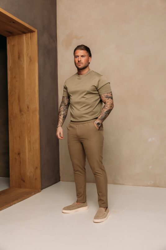 Double Mercerized Glans T-shirt - Light Green