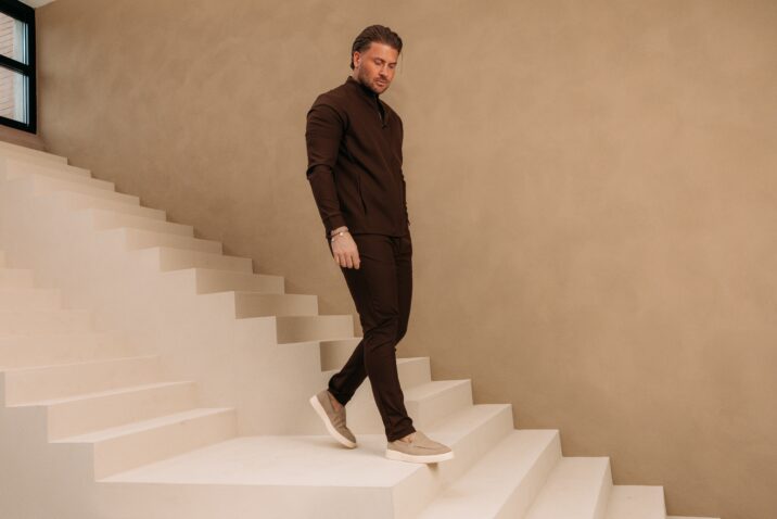 Classic Premium Manilo Tech Suit - Choco