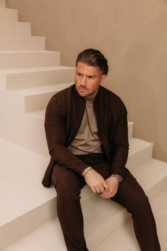 Classic Premium Manilo Tech Suit - Choco