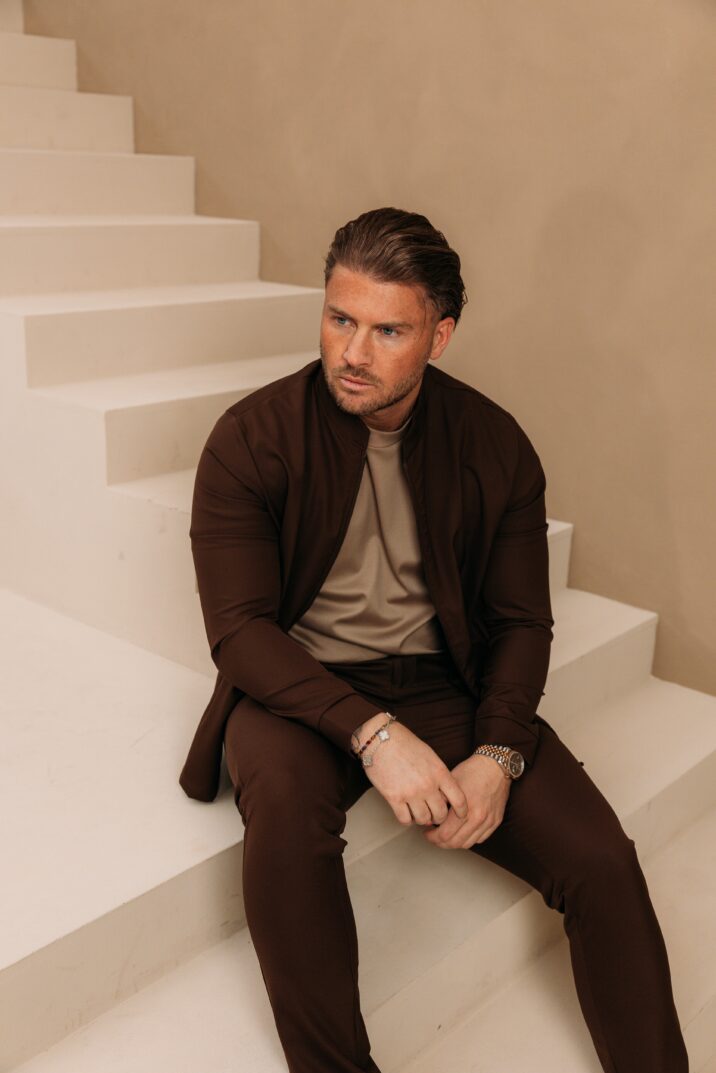 Classic Premium Manilo Tech Suit - Choco