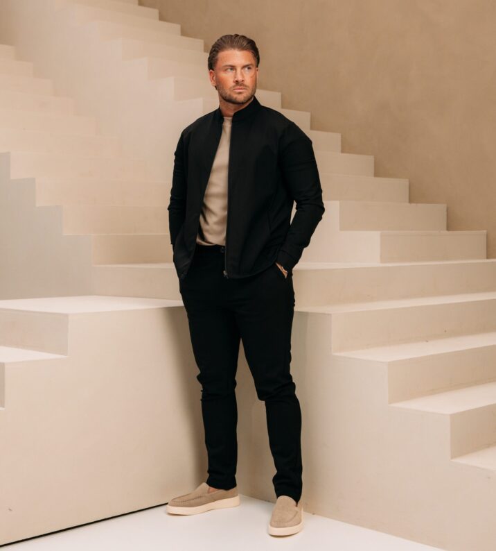 Classic Premium Manilo Tech Suit - Black