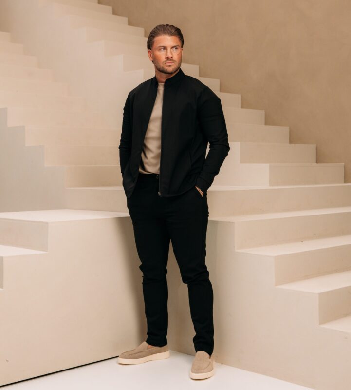 Classic Premium Manilo Tech Suit - Black