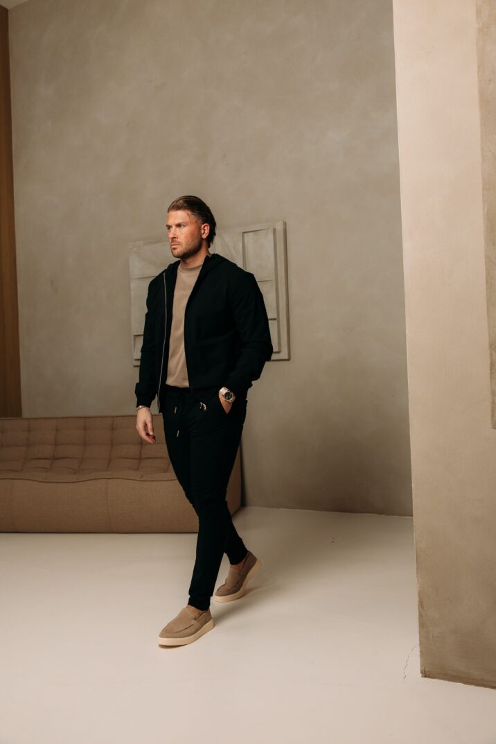 Manilo Hoody Tech suit - Black