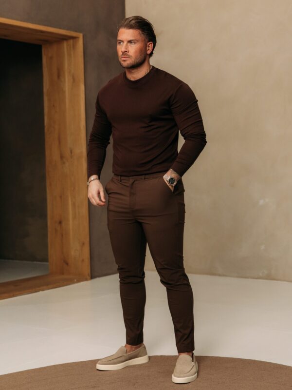 Longsleeve Glans Shirt - Choco