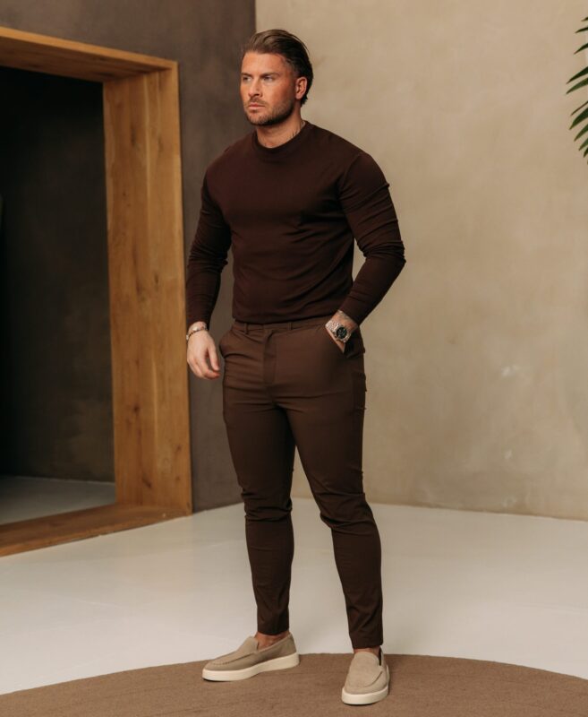 Longsleeve Glans Shirt - Choco