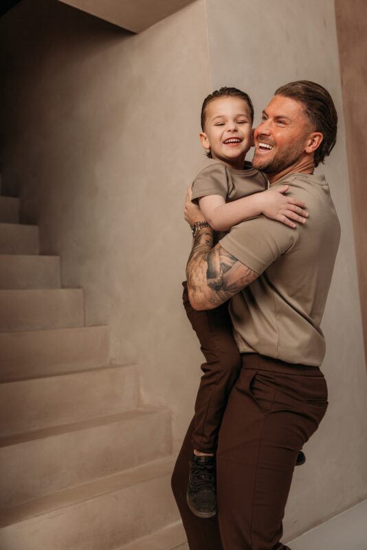 Manilo Kids - Premium Double mercerized T-shirt - Taupe