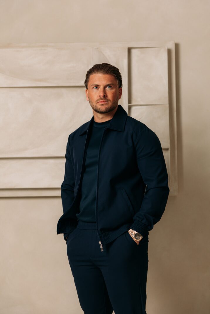 Premium Manilo Tech Suit - Navy