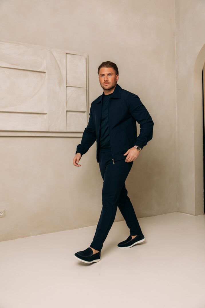 Premium Manilo Tech Suit - Navy