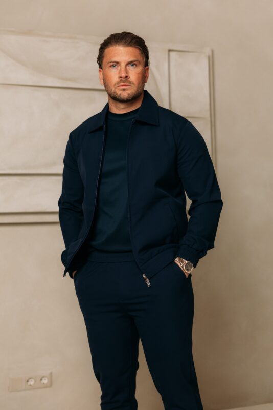 Premium Manilo Tech Suit - Navy