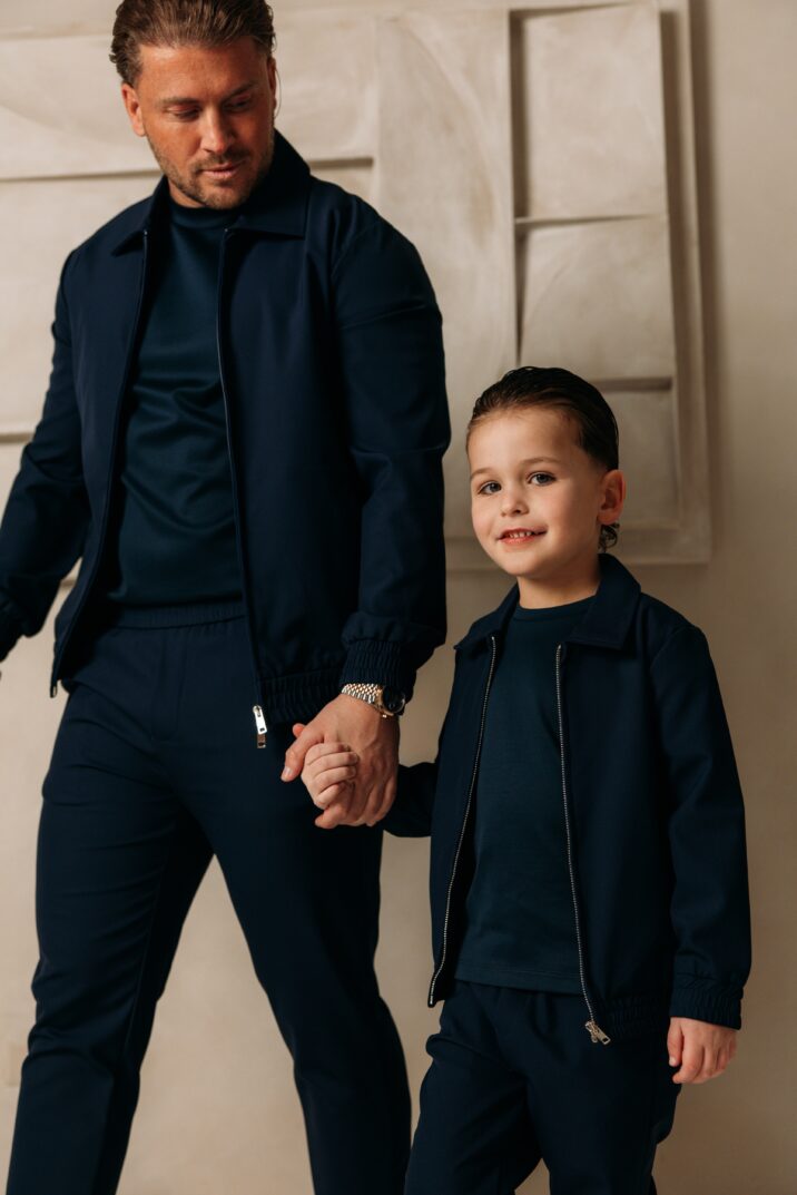 Manilo Kids - Premium Double mercerized T-shirt - Navy