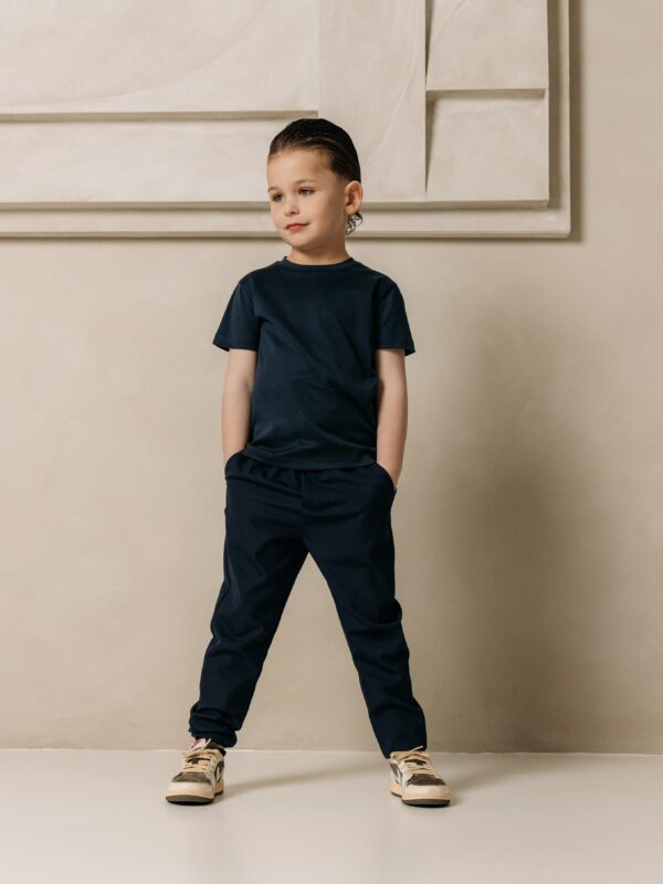 Manilo Kids - Premium Double mercerized T-shirt - Navy