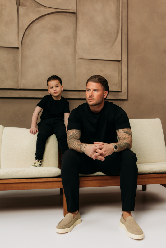 Manilo Kids - Premium Double mercerized T-shirt - Black