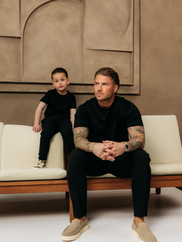 Manilo Kids - Premium Double mercerized T-shirt - Black