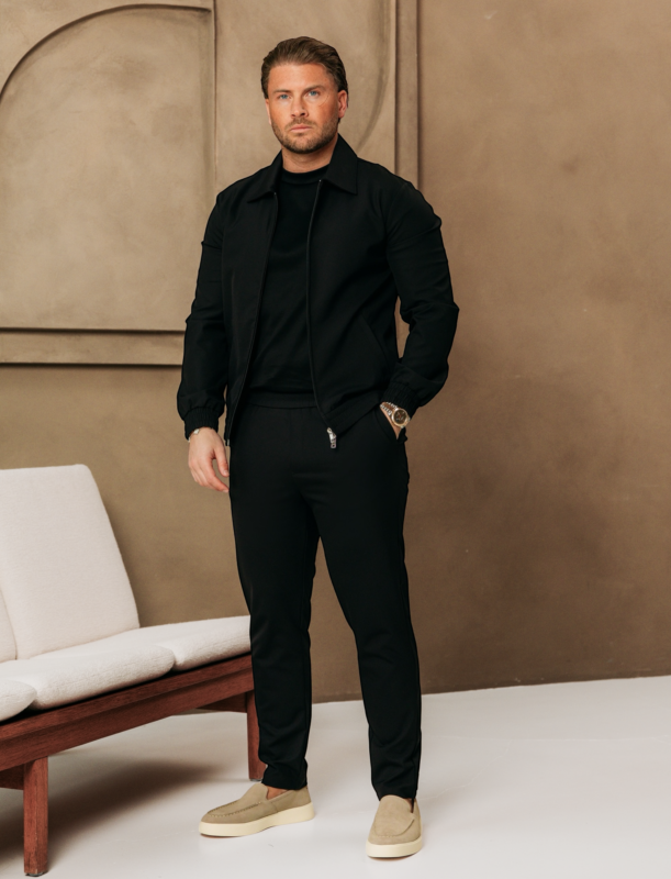 Premium Manilo Tech Suit - Black