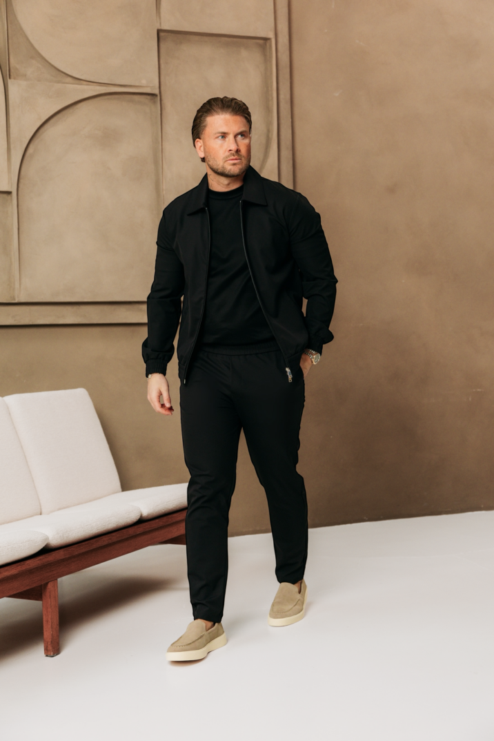 Premium Manilo Tech Suit - Black